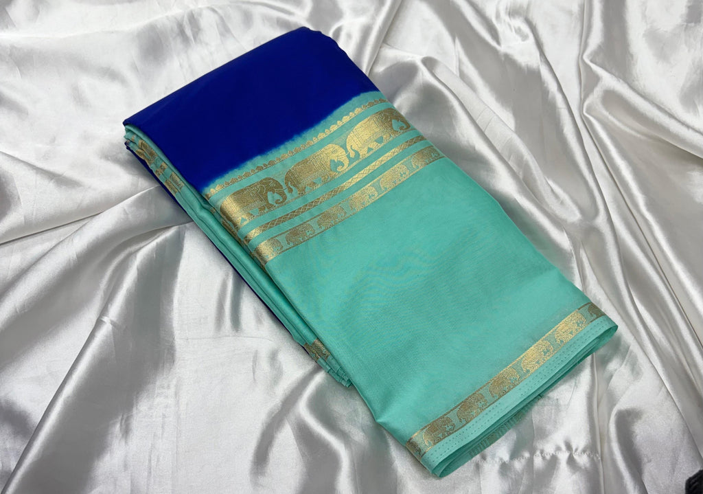 MULTICOLOUR CRAPE SILK SARIS
