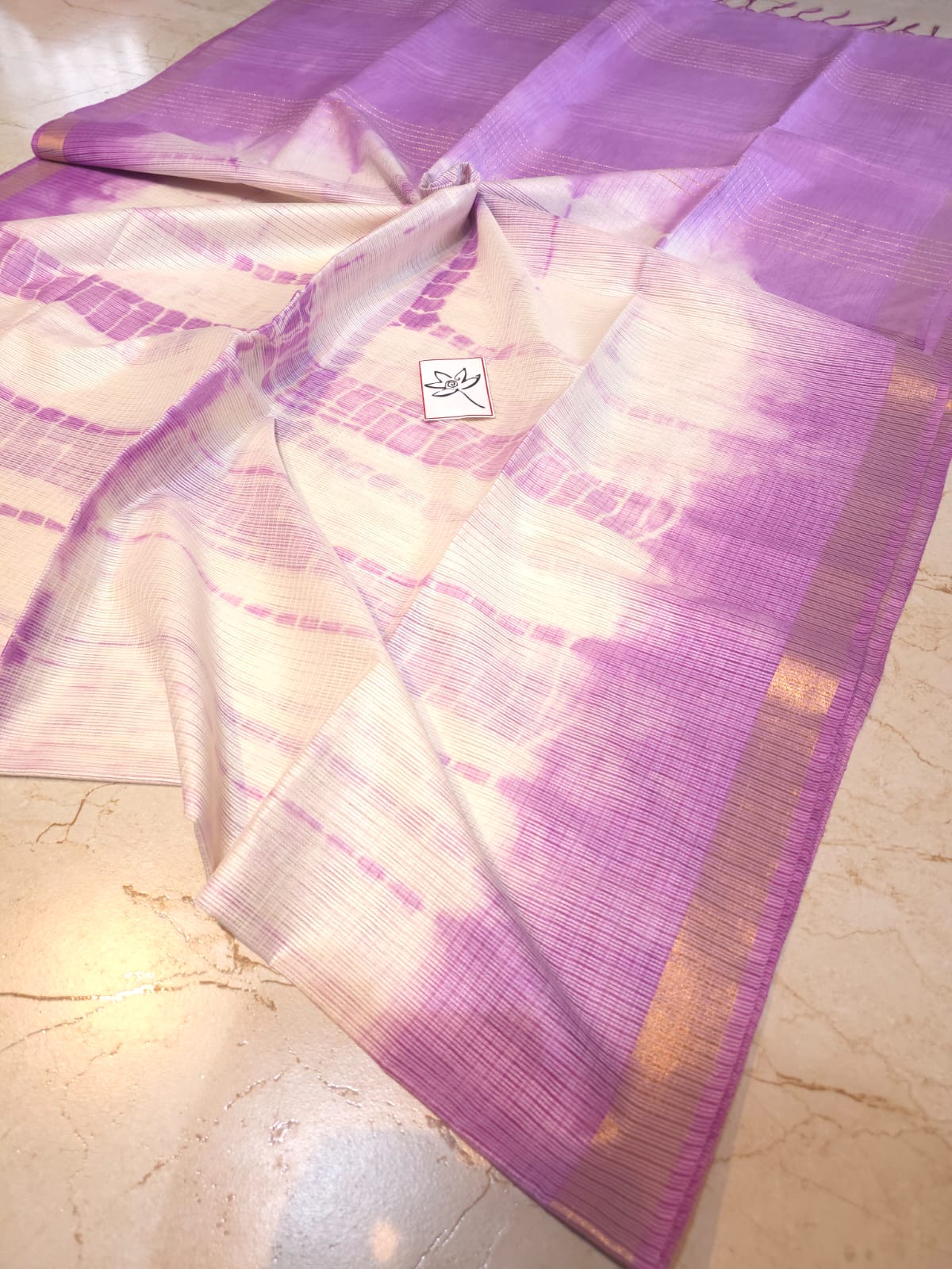 BLUE WITH OFF WHITE KOTA SAREE