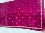 MAGENTA TUSSAR DESIGNER SAREE