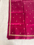 MAGENTA TUSSAR DESIGNER SAREE
