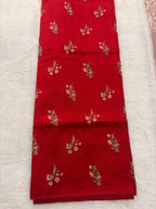 RED TUSSAR SILK SAREE