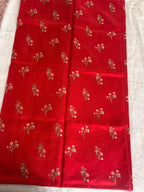 RED TUSSAR SILK SAREE