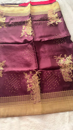 DARK PURPLE SILK SAREE