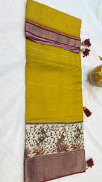 MUSTARD YELLOW SOFT SILK