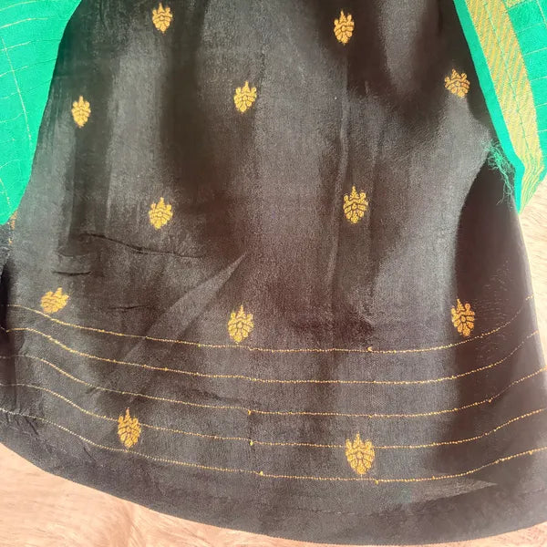 GREEN TUSSAR SILK SAREE