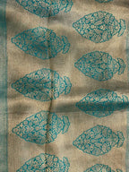 GREEN TUSSAR SILK SAREE