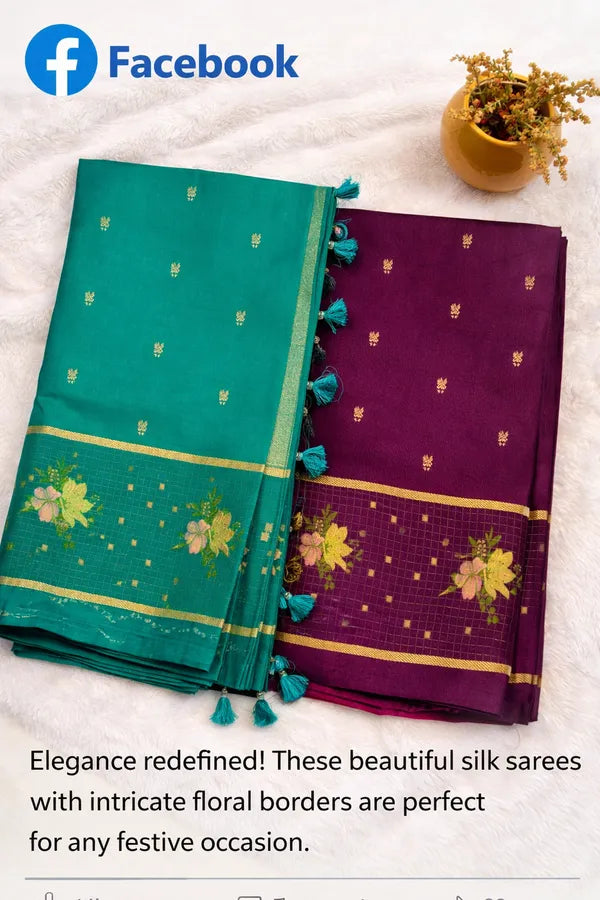 GREEN TUSSAR SILK SAREE
