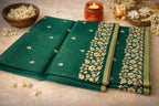 BLUE TISSUE SILK SAREE
