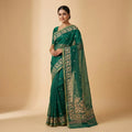 BLUE TISSUE SILK SAREE