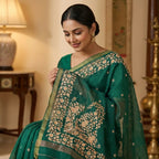 BLUE TISSUE SILK SAREE
