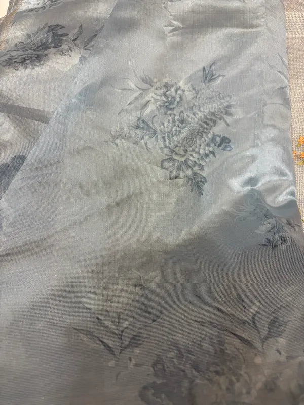 TISSUE EMBROIDERY SAREE