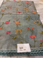 TISSUE EMBROIDERY SAREE