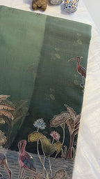 GREEN KORA SILK SAREE