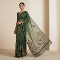 GREEN KORA SILK SAREE