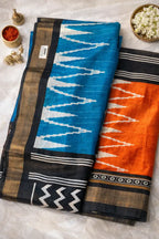 ORANGE CHANDERI SILK