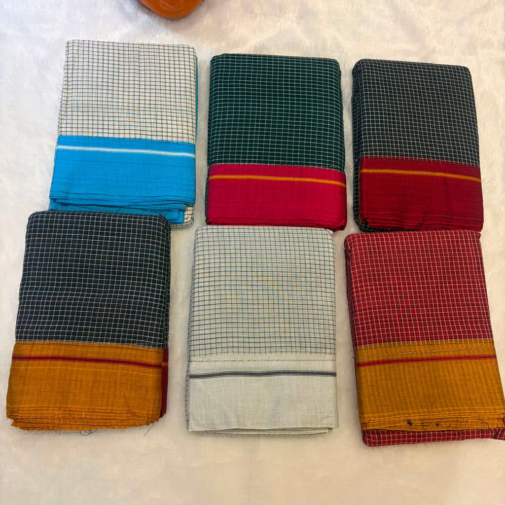 Patted anchu sarees