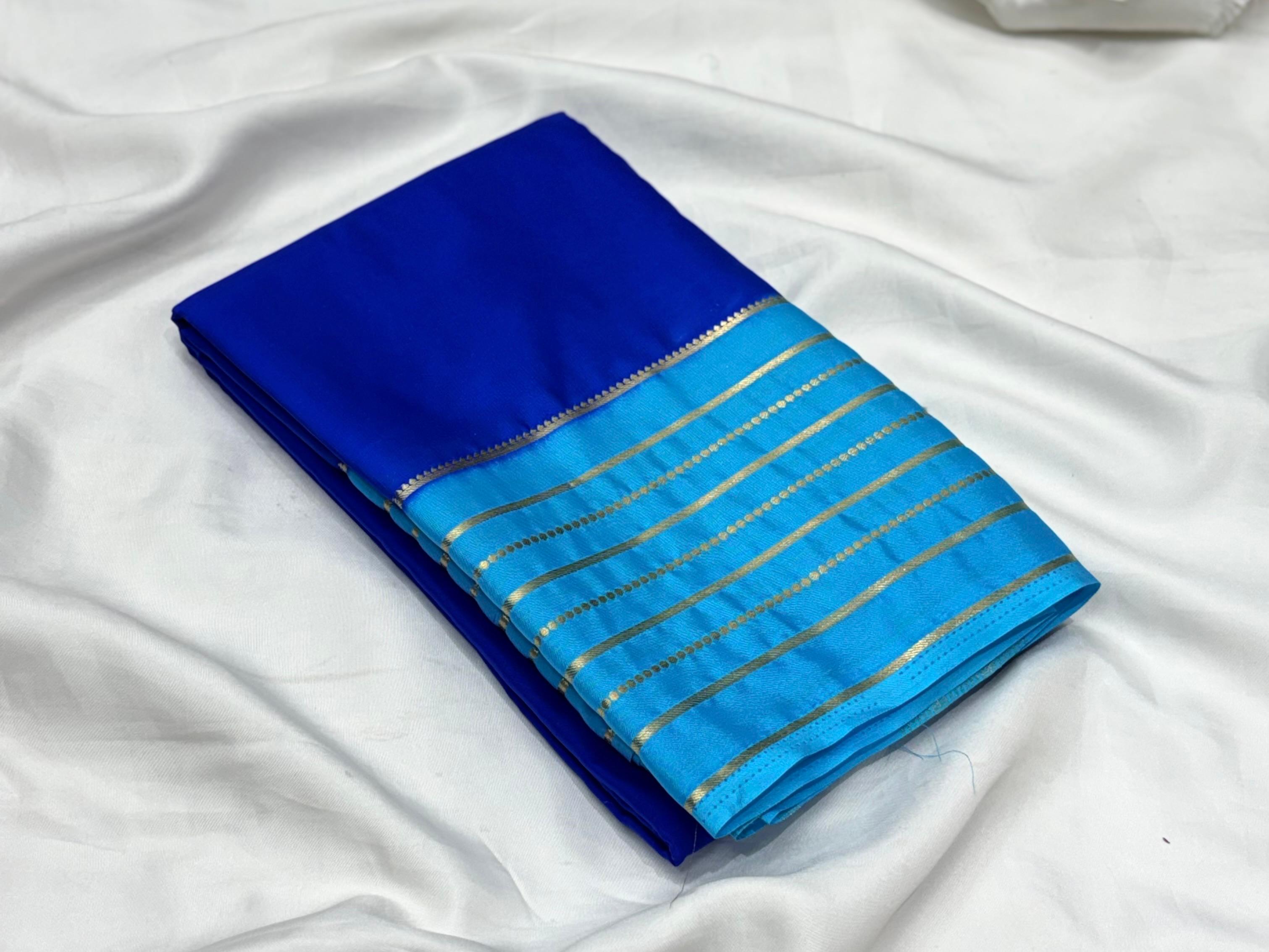 MULTICOLOUR CRAPE SILK SARIS