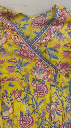 Shifli cotton mustard yellow, emboroidery 3PC set